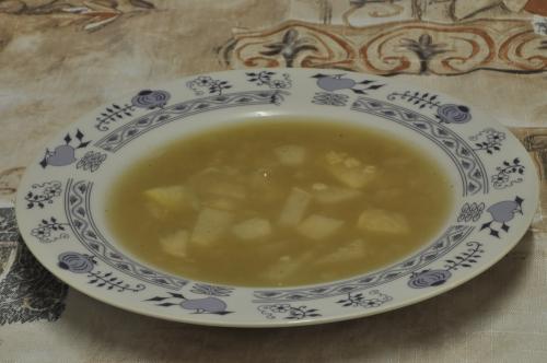 Jak uvařit kedlubnová polévka s vločkami? Snadné recept, připravený za 30 - 45 minut